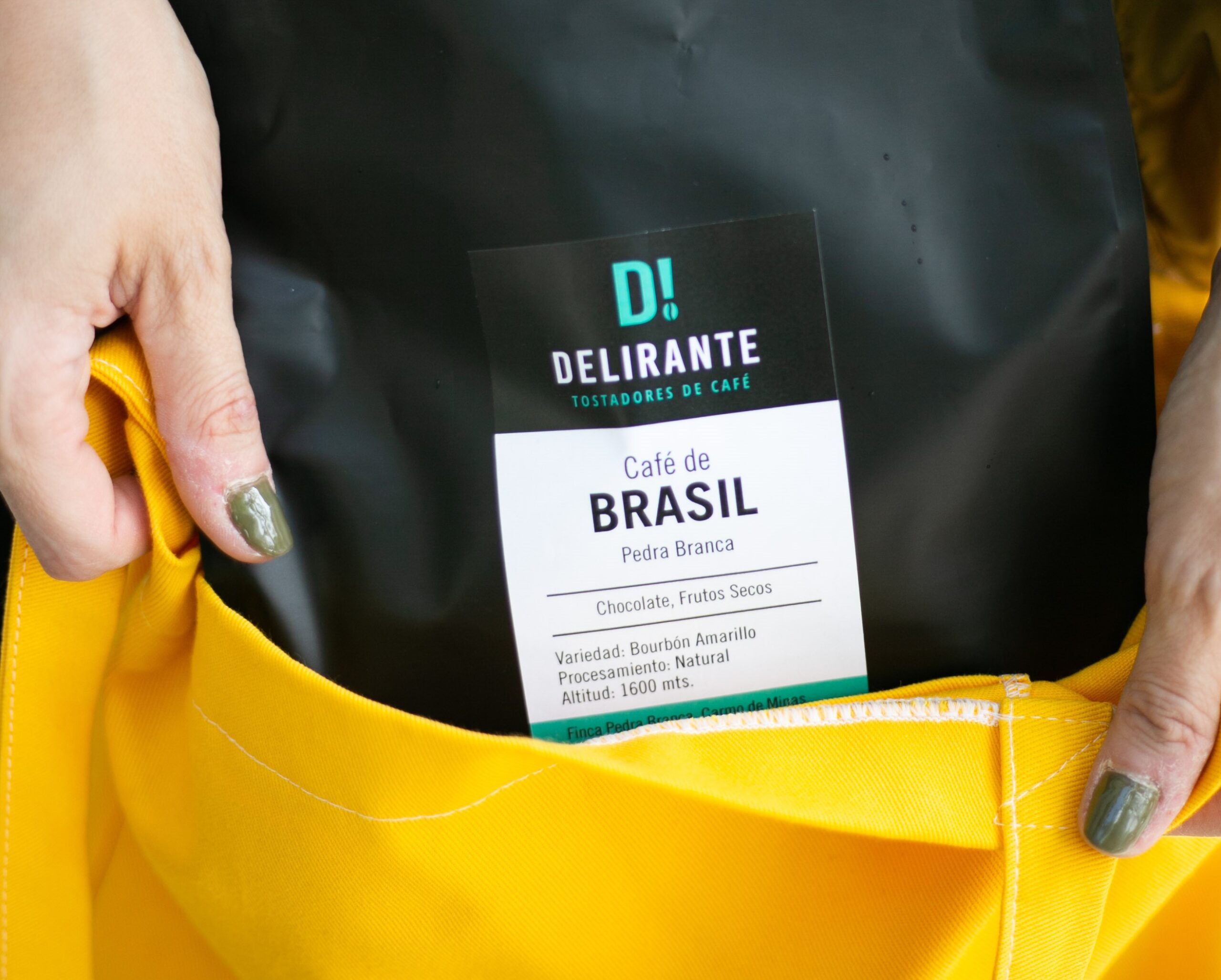 almacenar café en grano fresco en bolsa desgasificadora 